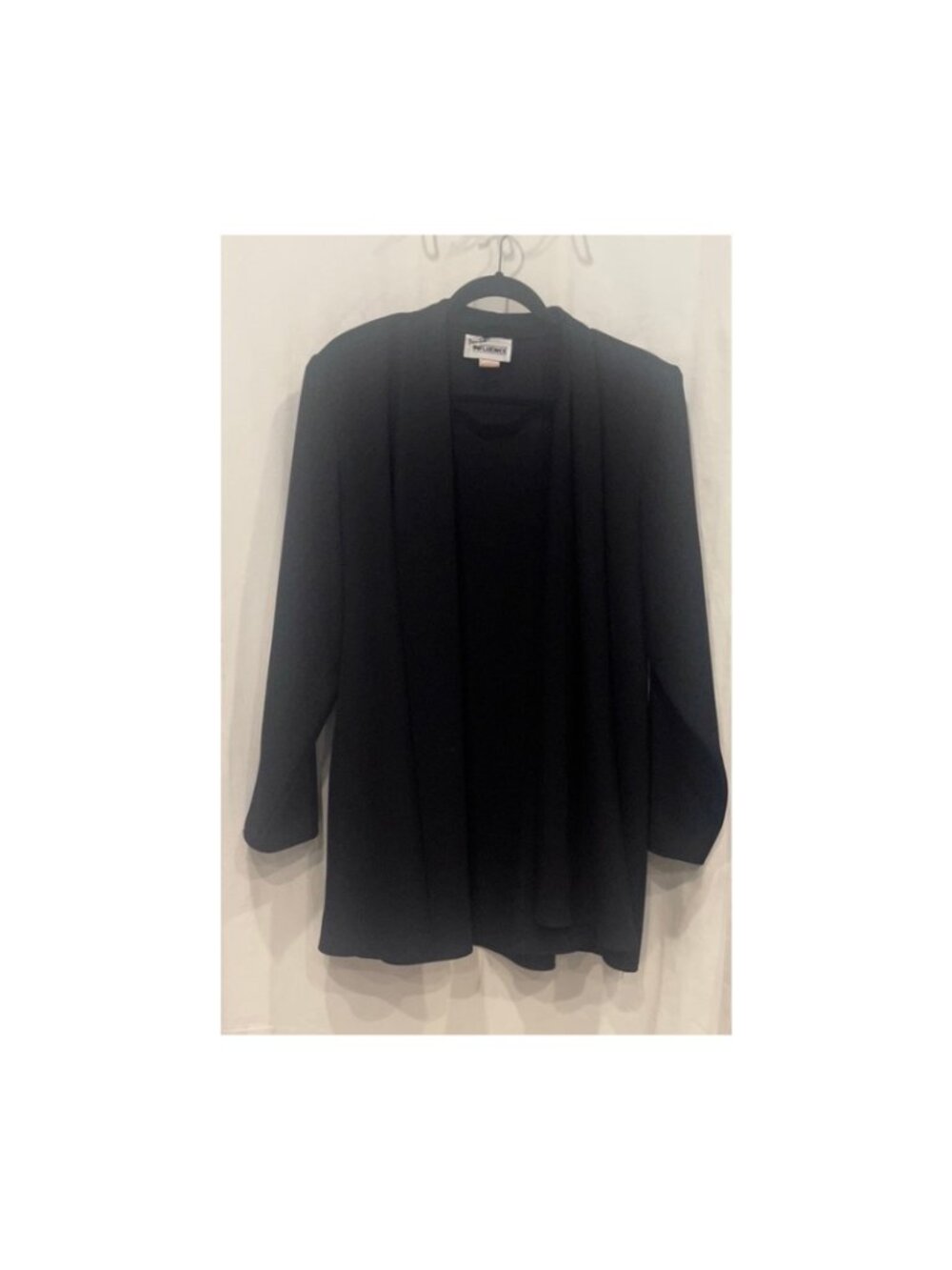 Women's Long-Sleeve Black Dress Jacket